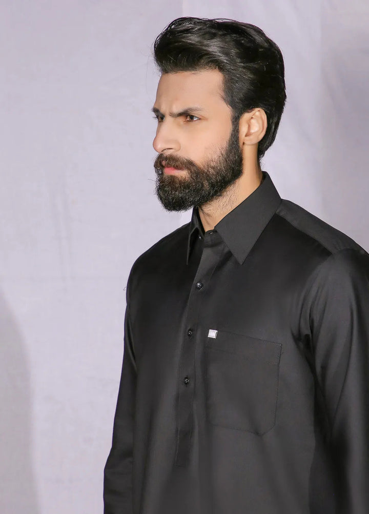 Gem Garments Casual Men Shalwar Kameez - Mochi