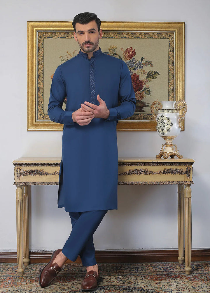 Gem Garments Embroidered Men Kurta Pajama - Asrar