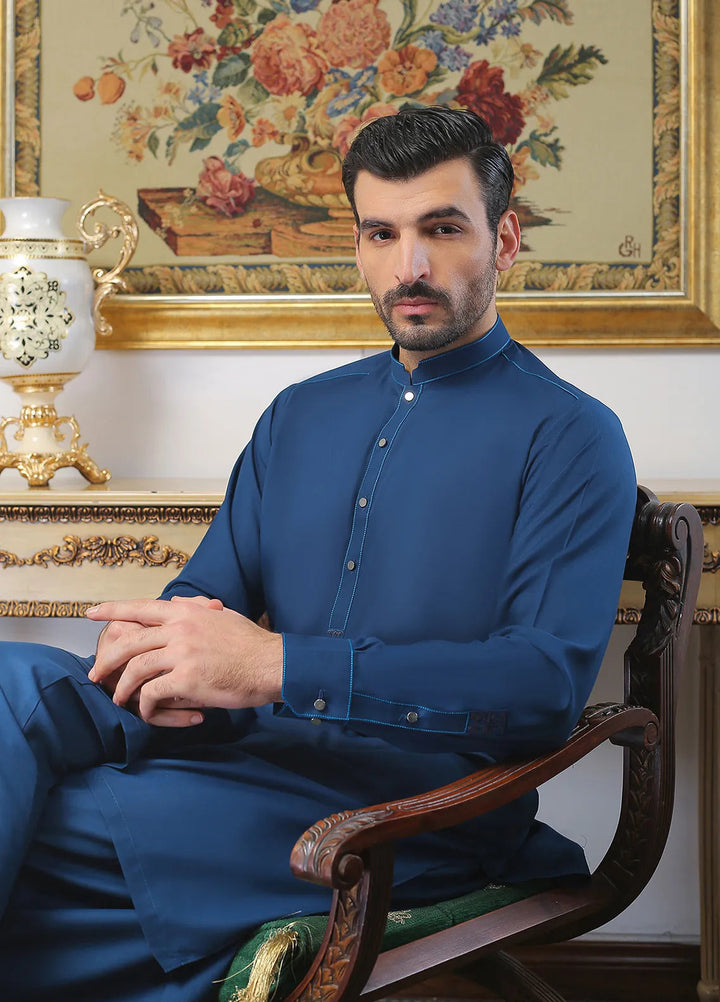 Gem Garments Embroidered Men Kurta Pajama - Waqar