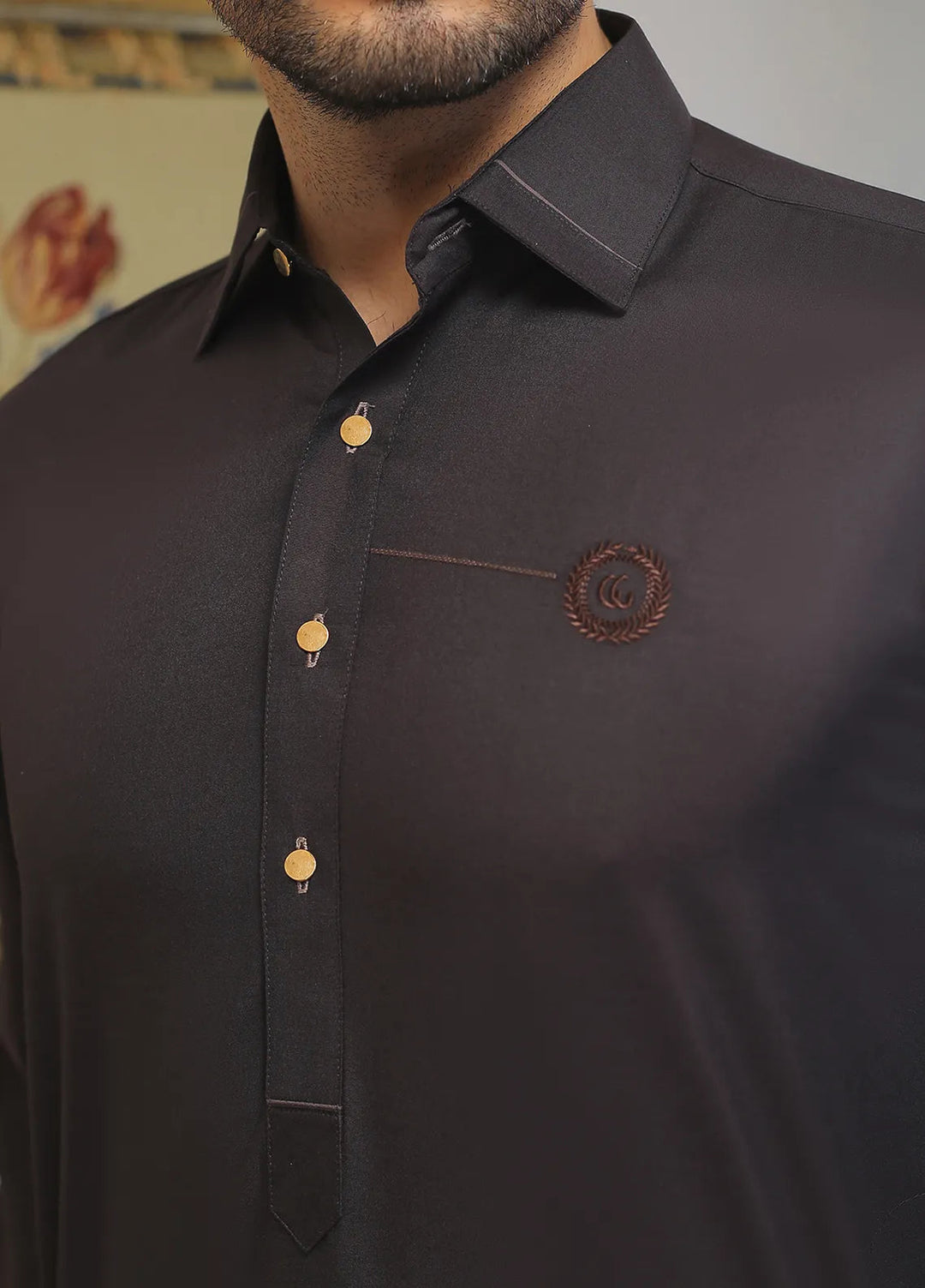 Gem Garments Embroidered Men Kurta Pajama - Zaheer