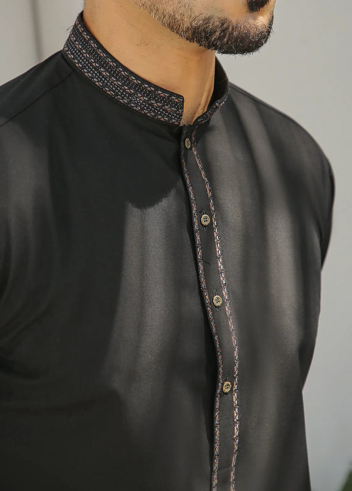 Gem Garments Embroidered Men Shalwar Kameez - Qalb