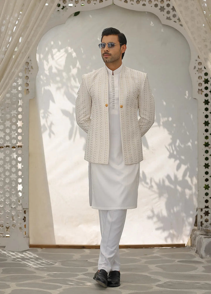Gem Garments Silk Formal Men Prince Coat - Sheraz