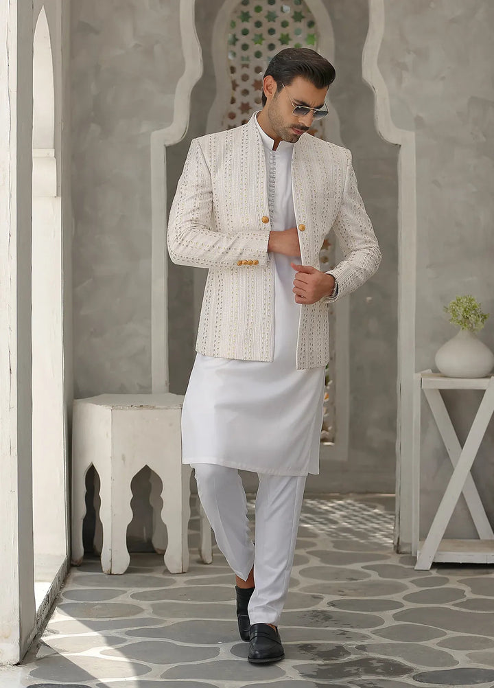 Gem Garments Silk Formal Men Prince Coat - Sheraz