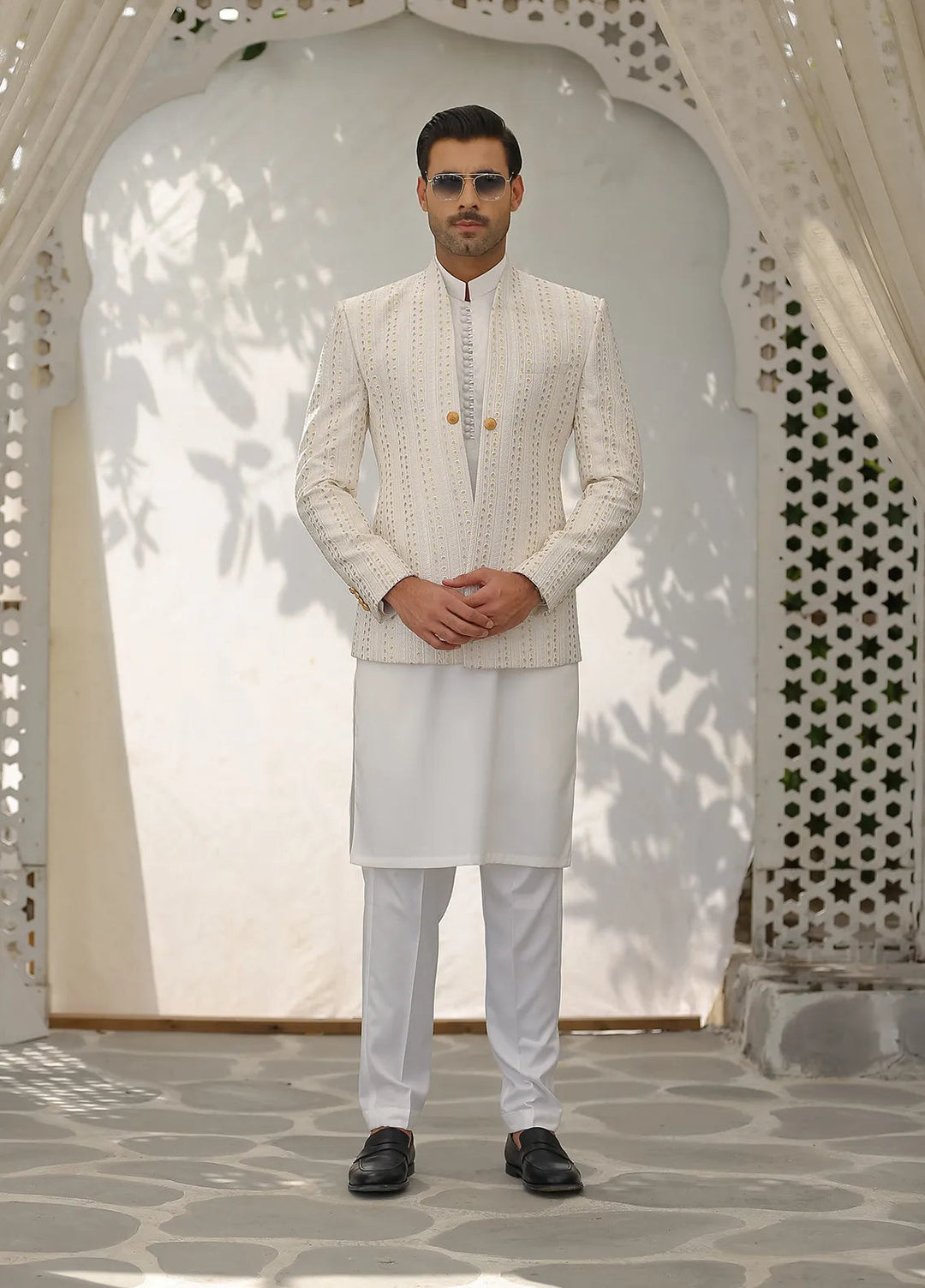 Gem Garments Silk Formal Men Prince Coat - Sheraz