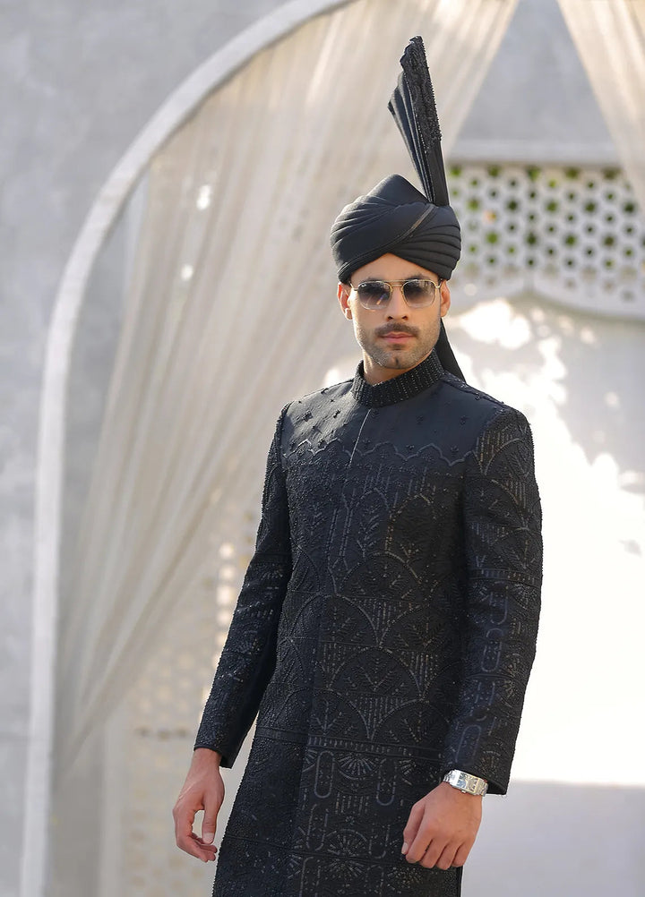 Gem Garments Silk Formal Men Sherwani - Aibak