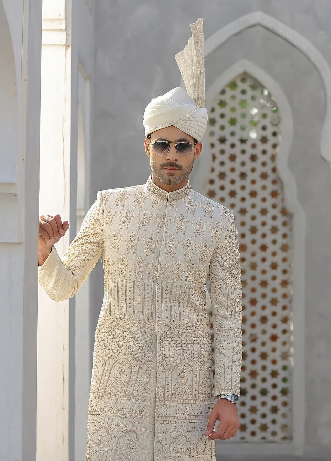 Gem Garments Silk Formal Men Sherwani - Riaz