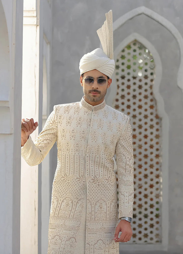 Gem Garments Silk Formal Men Sherwani - Riaz