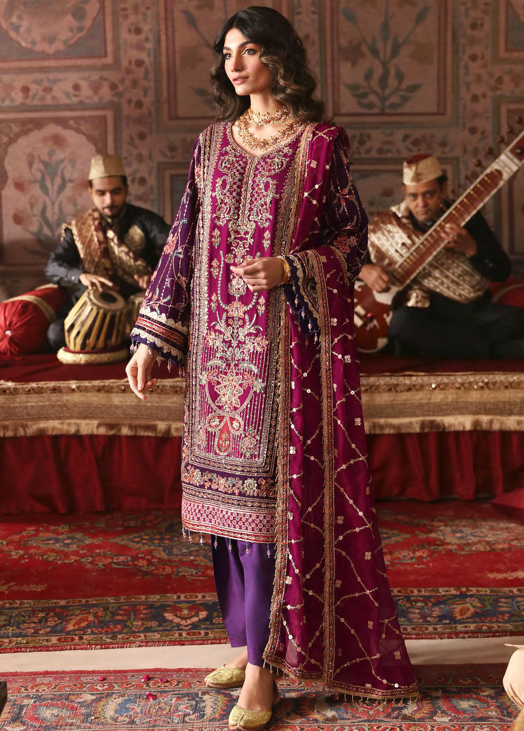 Ghazal By Emaan Adeel Embroidered 3 Piece Suits Unstitched 3 Piece EA24G GH-01 - Luxury Formal Collection