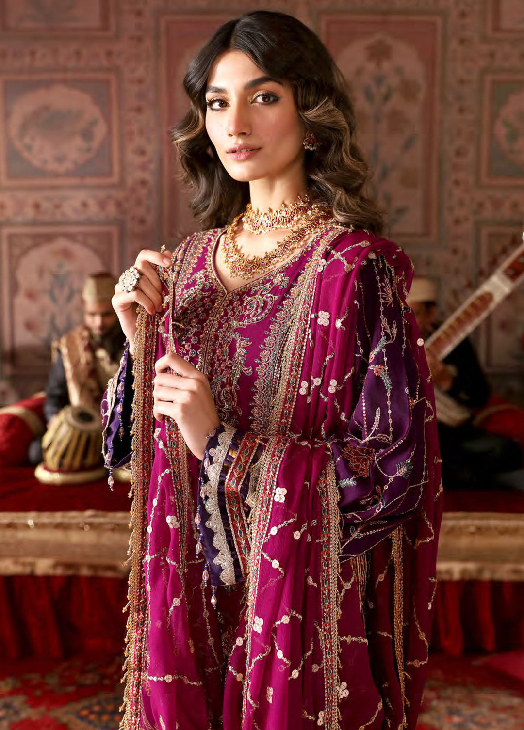Ghazal By Emaan Adeel Embroidered 3 Piece Suits Unstitched 3 Piece EA24G GH-01 - Luxury Formal Collection