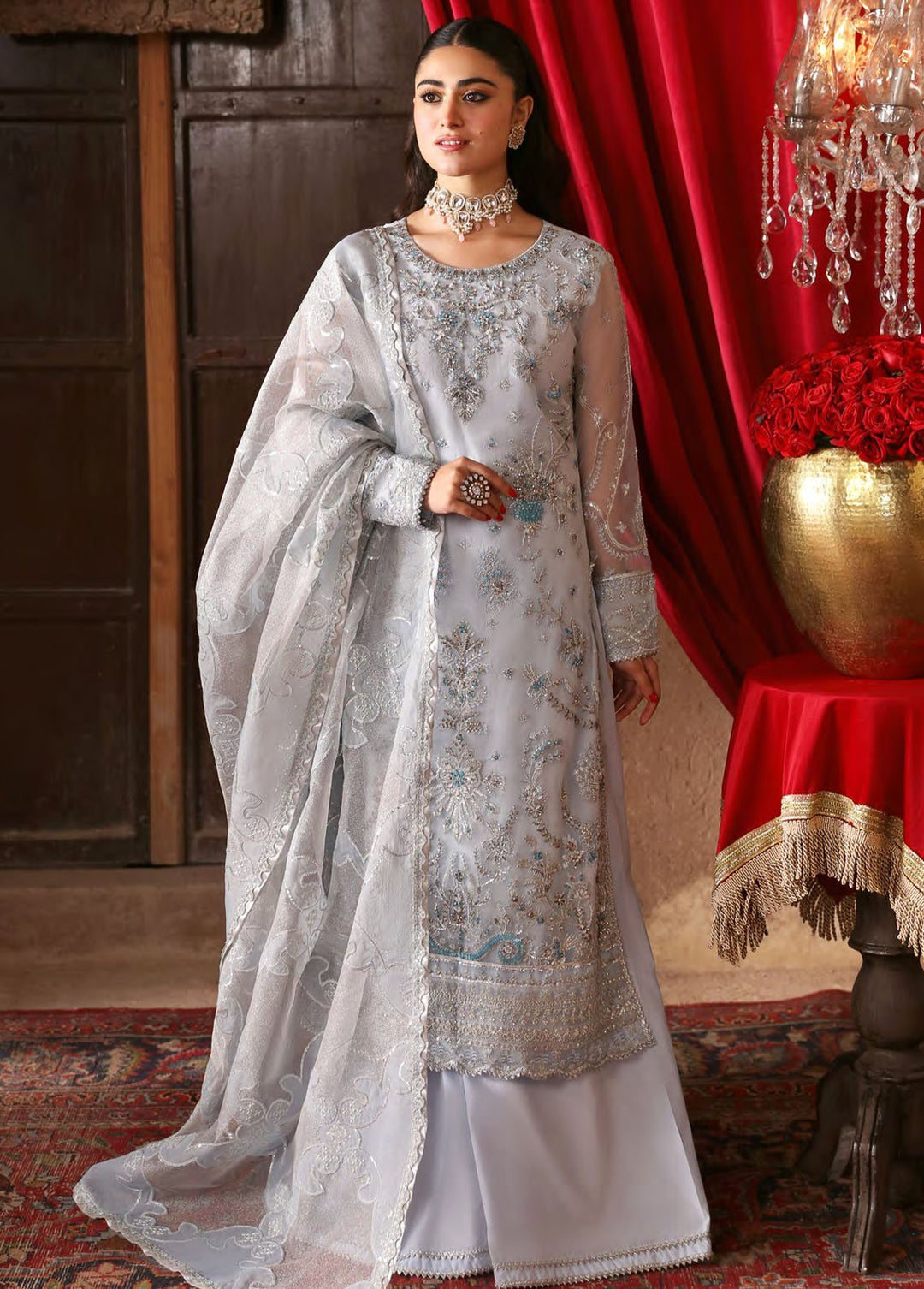 Ghazal By Emaan Adeel Embroidered 3 Piece Suits Unstitched 3 Piece EA24G GH-10 - Luxury Formal Collection