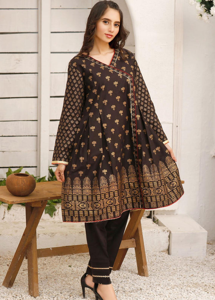 Modest Casual Pret  Raw Silk 2 Piece Dress Noori W146-Black