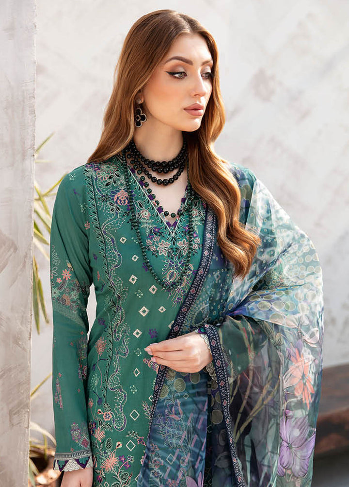 Ghazal By Ramsha Embroidered Lawn Suits Unstitched 3 Piece RSH24G L-901 - Summer Collection