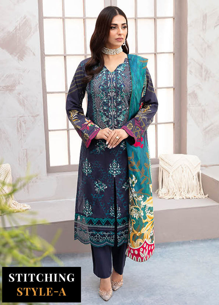Ghazal By Ramsha Embroidered Lawn Suits Unstitched 3 Piece RSH24G L-903 - Summer Collection