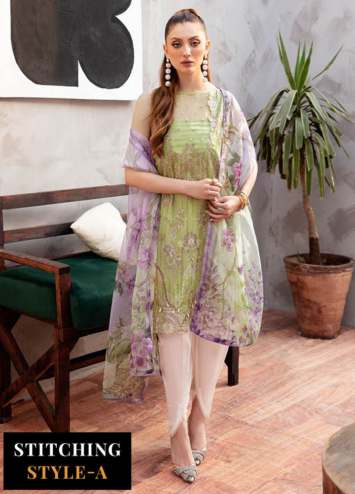 Ghazal By Ramsha Embroidered Lawn Suits Unstitched 3 Piece RSH24G L-904 - Summer Collection