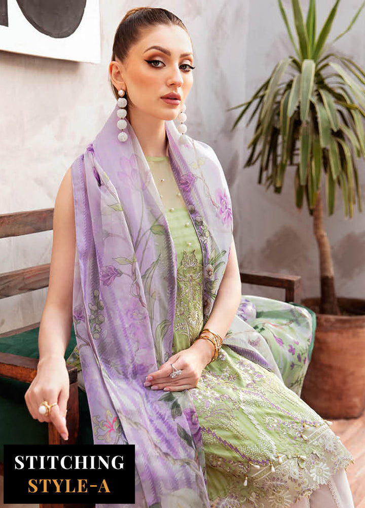 Ghazal By Ramsha Embroidered Lawn Suits Unstitched 3 Piece RSH24G L-904 - Summer Collection