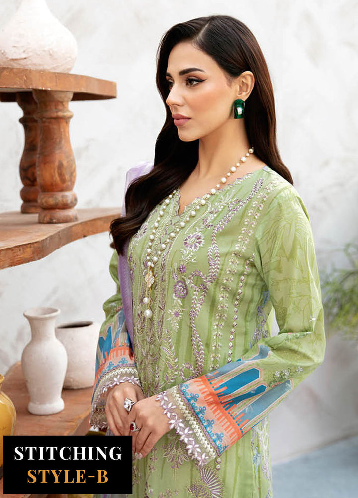 Ghazal By Ramsha Embroidered Lawn Suits Unstitched 3 Piece RSH24G L-904 - Summer Collection