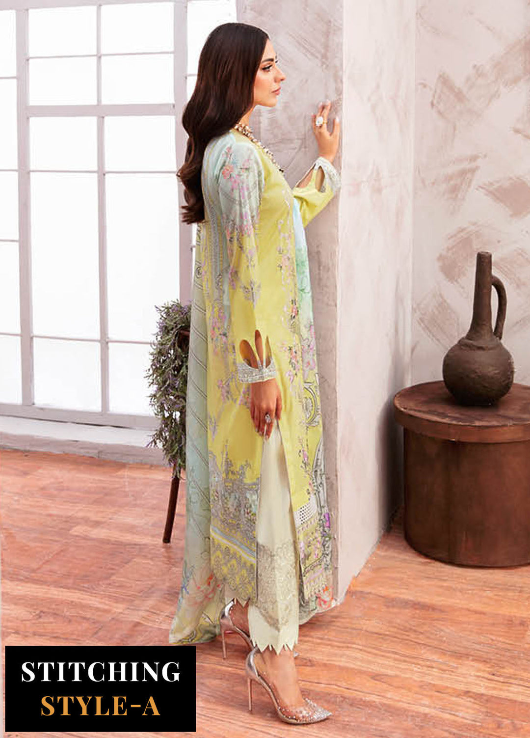 Ghazal By Ramsha Embroidered Lawn Suits Unstitched 3 Piece RSH24G L-907 - Summer Collection