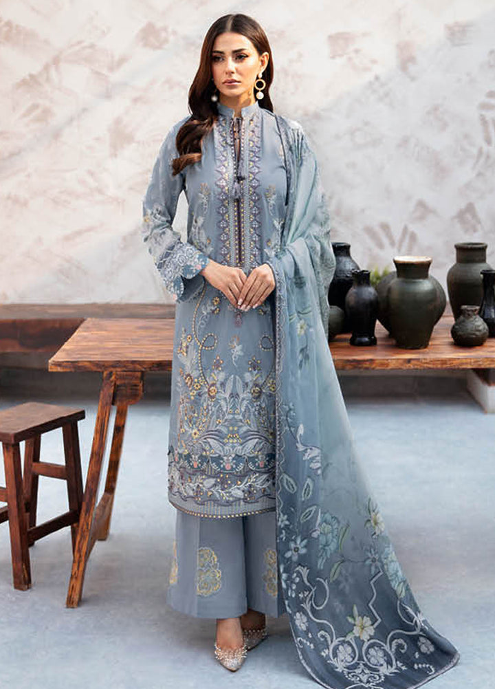 Ghazal By Ramsha Embroidered Lawn Suits Unstitched 3 Piece RSH24G L-910 - Summer Collection