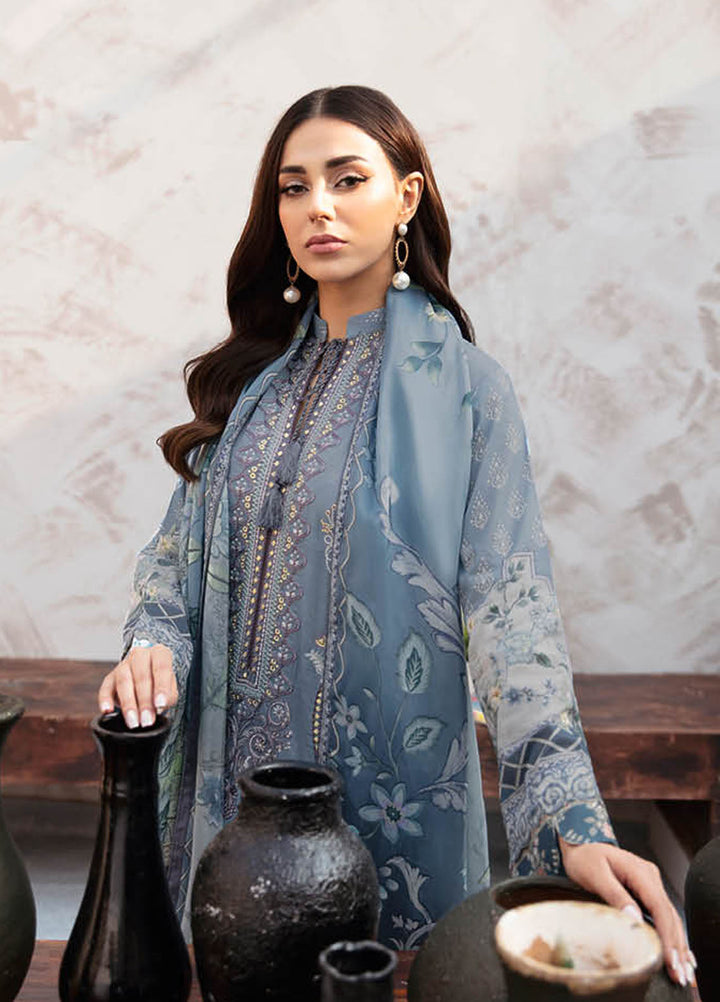 Ghazal By Ramsha Embroidered Lawn Suits Unstitched 3 Piece RSH24G L-910 - Summer Collection