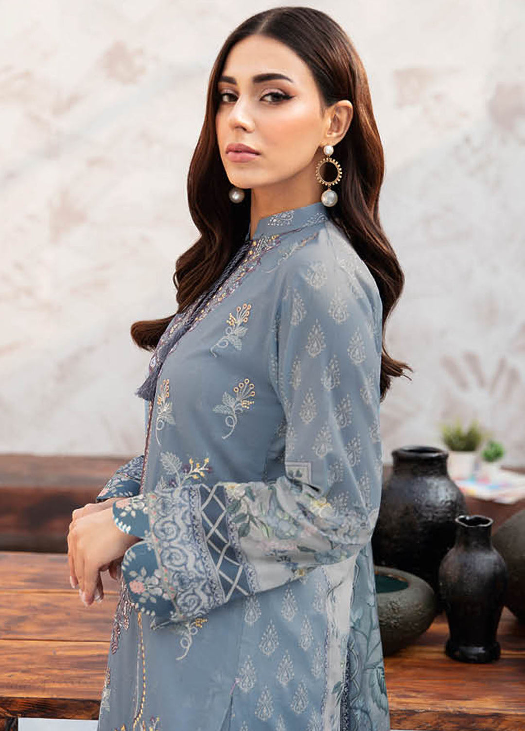 Ghazal By Ramsha Embroidered Lawn Suits Unstitched 3 Piece RSH24G L-910 - Summer Collection