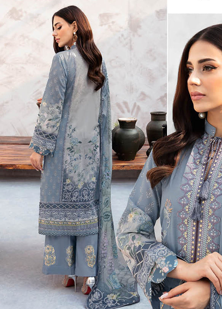 Ghazal By Ramsha Embroidered Lawn Suits Unstitched 3 Piece RSH24G L-910 - Summer Collection