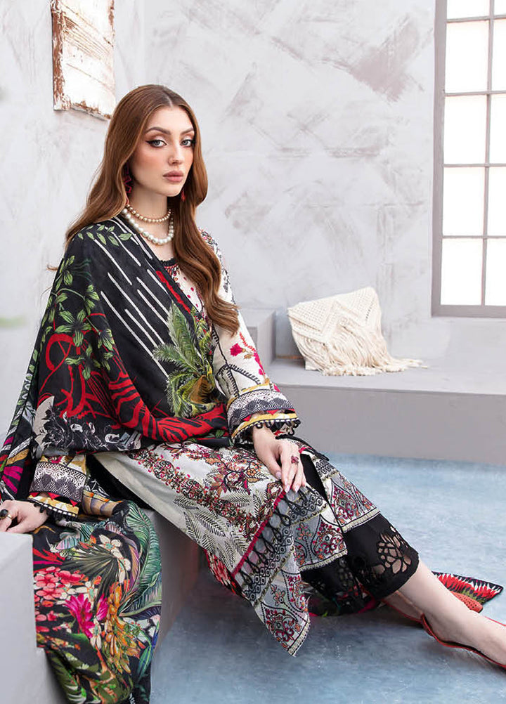 Ghazal By Ramsha Embroidered Lawn Suits Unstitched 3 Piece RSH24G L-911 - Summer Collection