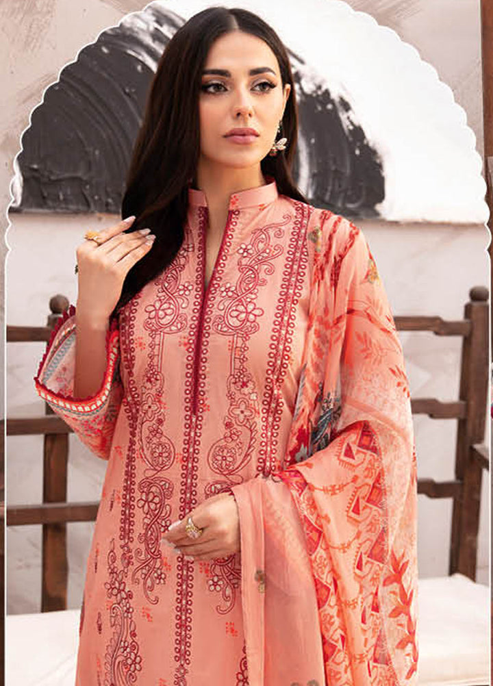 Ghazal By Ramsha Embroidered Lawn Suits Unstitched 3 Piece RSH24G L-912 - Summer Collection