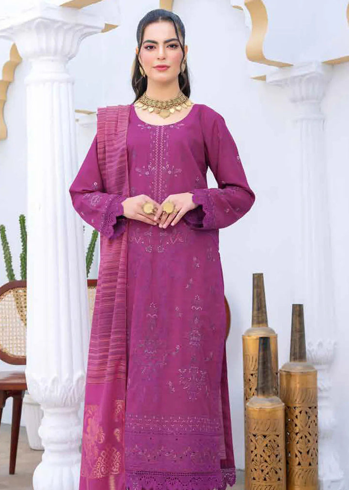 Ghazal by Riaz Arts Embroidered Lawn Suits Unstitched 3 Piece RA25GL D-01 - Summer Collection