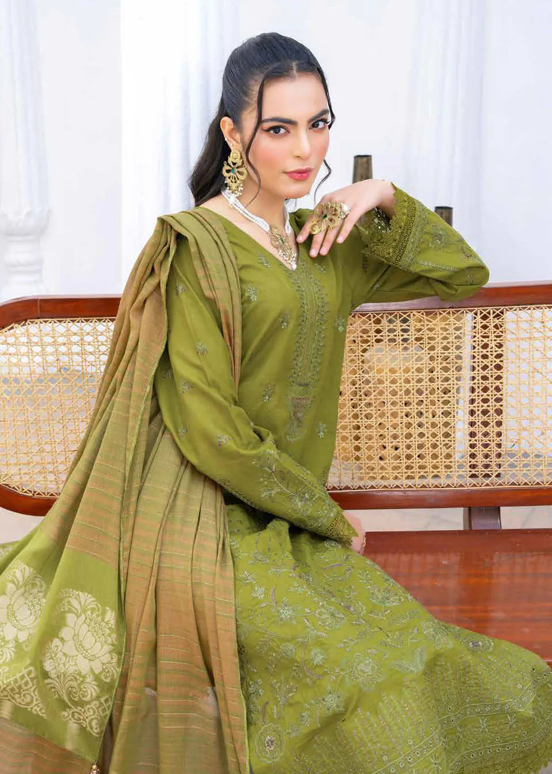 Ghazal by Riaz Arts Embroidered Lawn Suits Unstitched 3 Piece RA25GL D-02 - Summer Collection