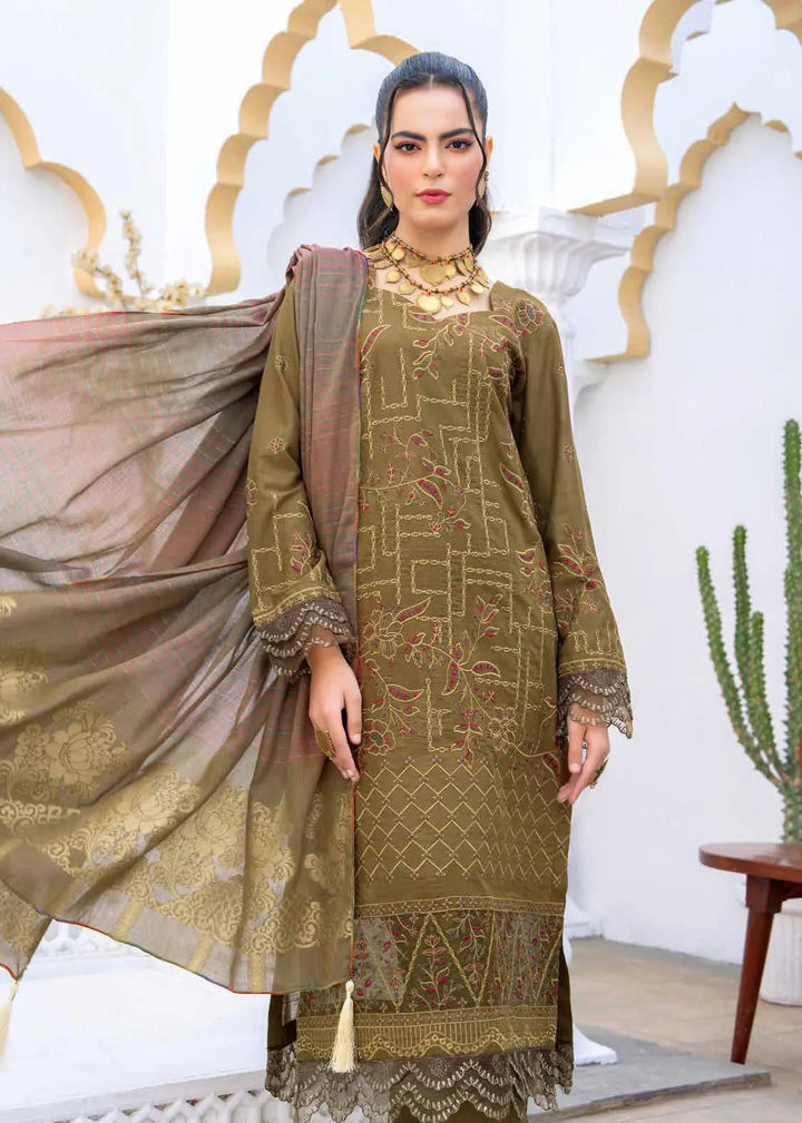 Ghazal by Riaz Arts Embroidered Lawn Suits Unstitched 3 Piece RA25GL D-04 - Summer Collection