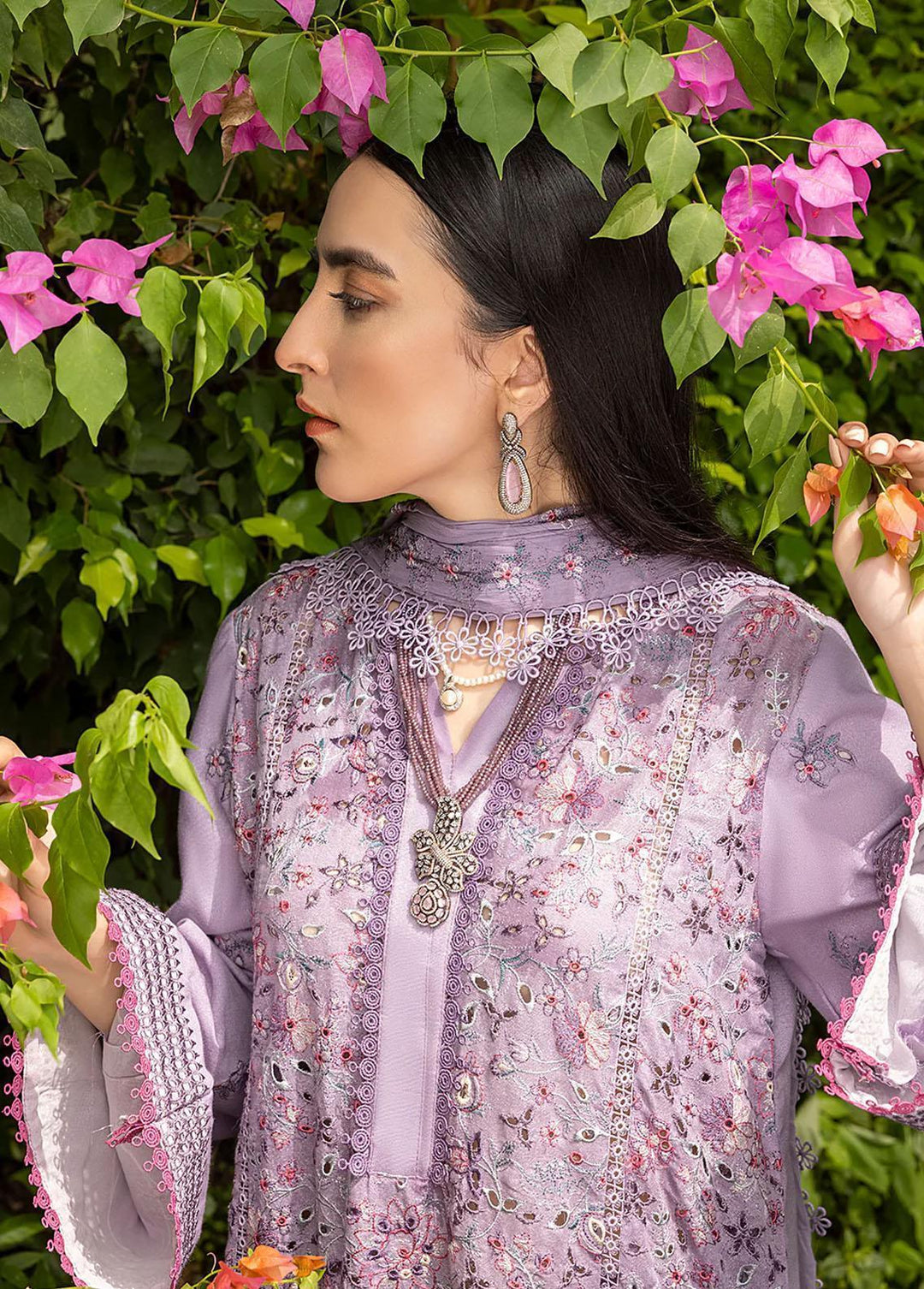 Ghuncha By Izel Embroidered Karandi Suits Unstitched 3 Piece IZL23G GEC-032 LOLITE - Winter Collection