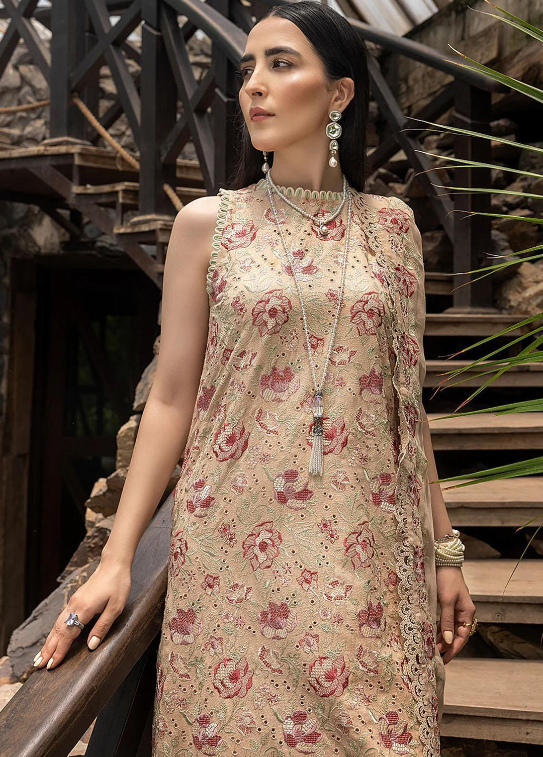 Ghuncha By Izel Embroidered Karandi Suits Unstitched 3 Piece IZL23G GEC-035 OPAL - Winter Collection