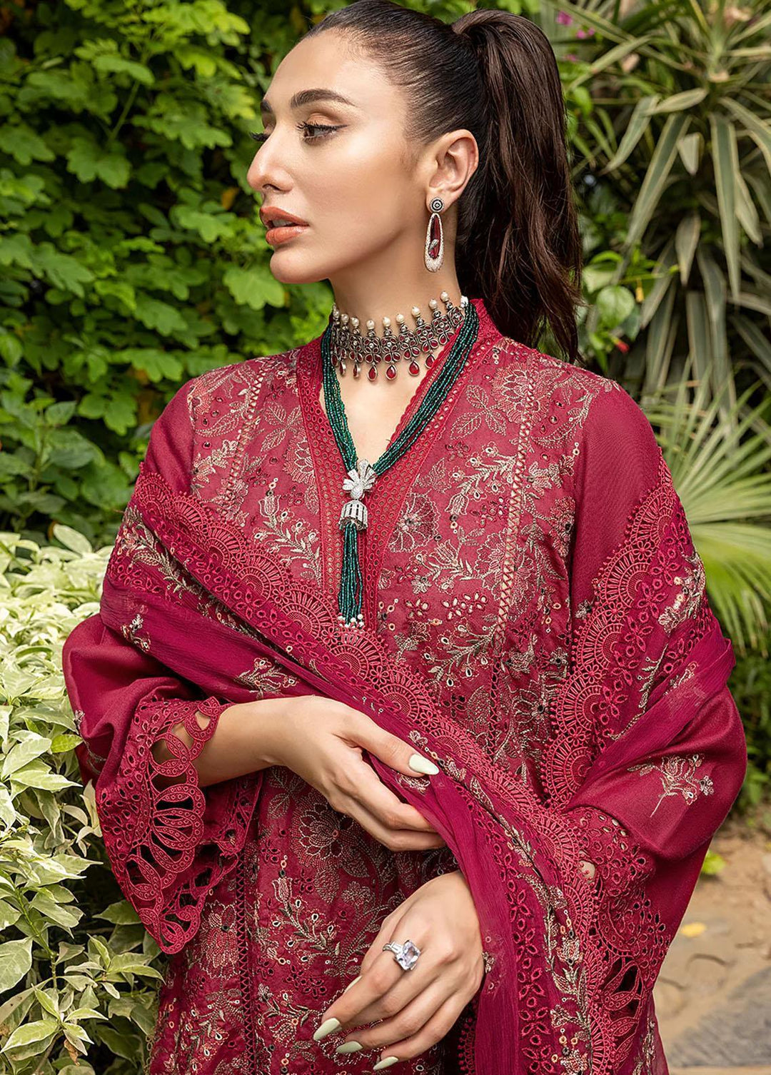 Ghuncha By Izel Embroidered Karandi Suits Unstitched 3 Piece IZL23G GEC-037 SIAM - Winter Collection