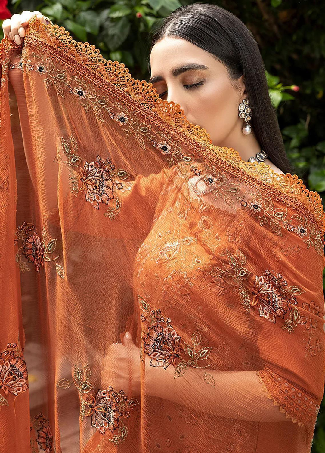 Ghuncha By Izel Embroidered Karandi Suits Unstitched 3 Piece IZL23G GEC-039 JASPER - Winter Collection