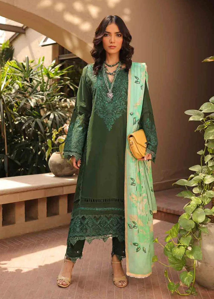 Naayas Pret Embroidered Lawn 3 Piece Suit NS23G Mongolia