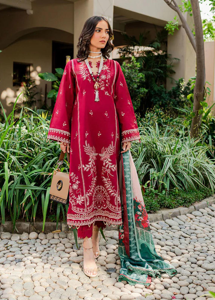 Naayas Pret Embroidered Lawn 3 Piece Suit NS23G Rosey