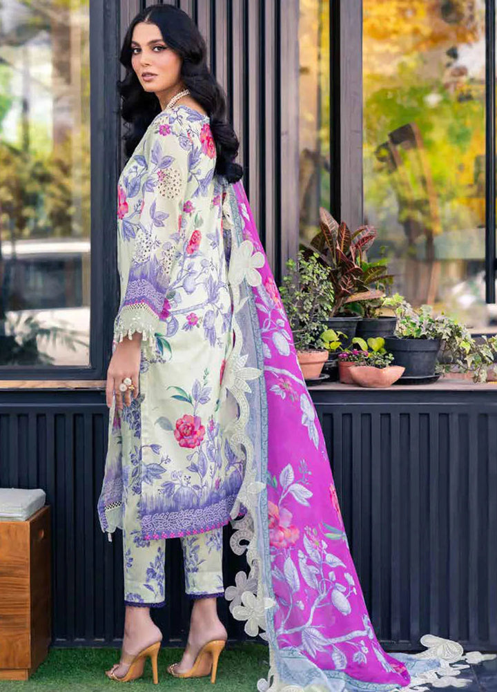 Girl Glam By Nureh Chikankari Lawn Suit Unstitched 3 Piece NU24GG GL-07 - Summer Collection