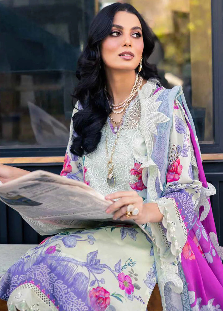 Girl Glam By Nureh Chikankari Lawn Suit Unstitched 3 Piece NU24GG GL-07 - Summer Collection