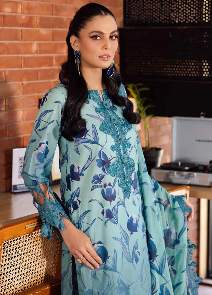 Girl Glam By Nureh Chikankari Lawn Suit Unstitched 3 Piece NU24GG GL-08 - Summer Collection