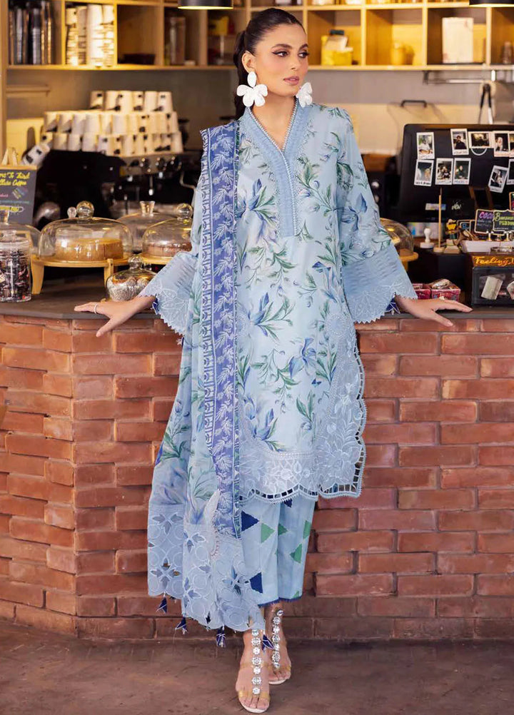 Girl Glam By Nureh Chikankari Lawn Suit Unstitched 3 Piece NU24GG GL-09 - Summer Collection