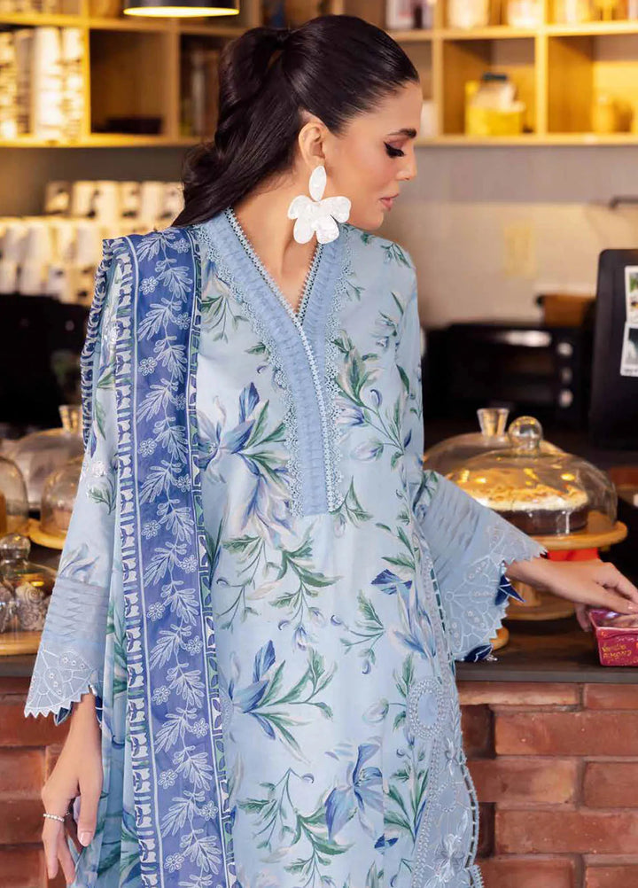 Girl Glam By Nureh Chikankari Lawn Suit Unstitched 3 Piece NU24GG GL-09 - Summer Collection