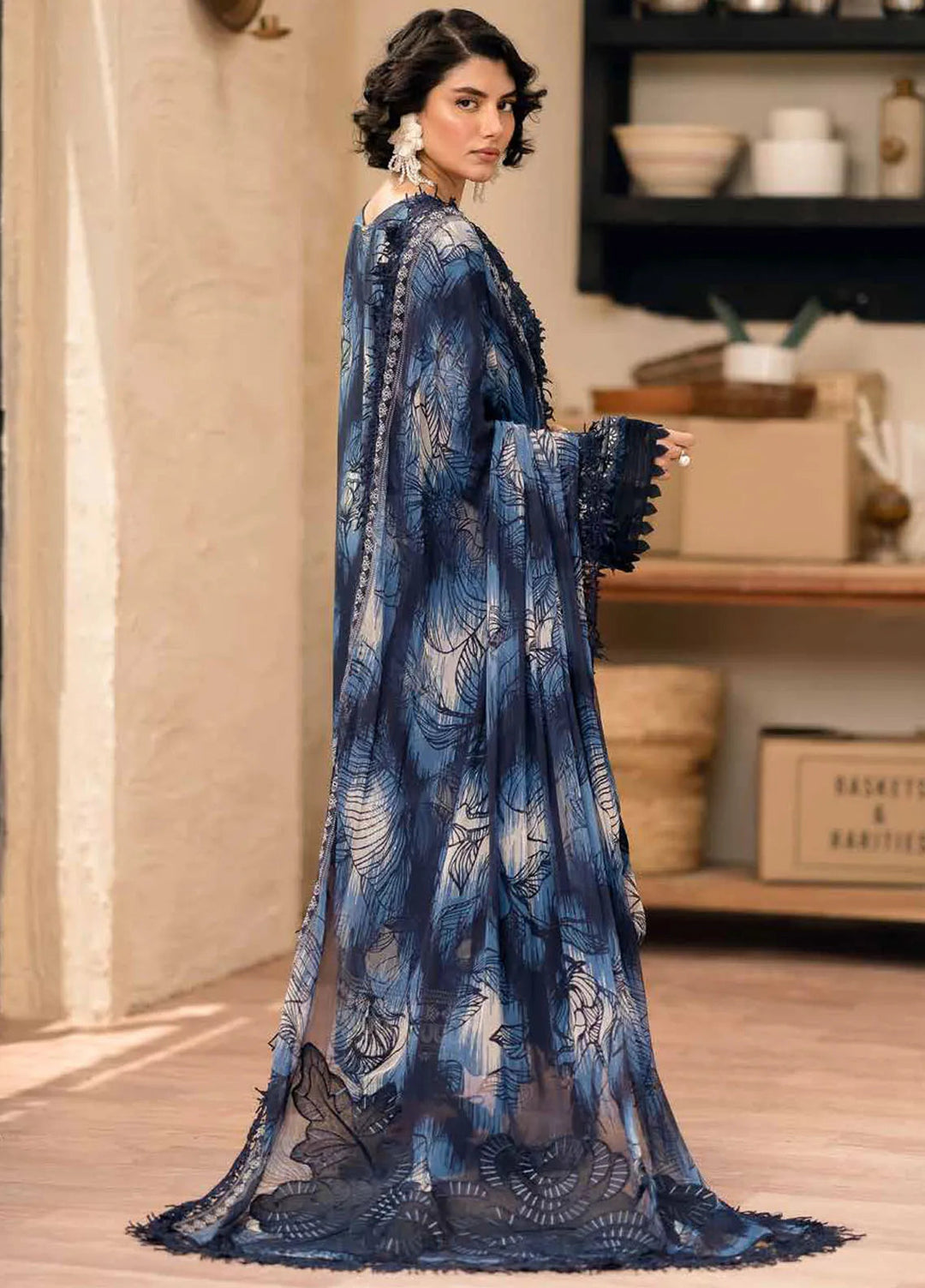 Girl Glam By Nureh Embroidered Crepe Suits Unstitched 3 Piece NU24GV GL-21 - Festive Collection