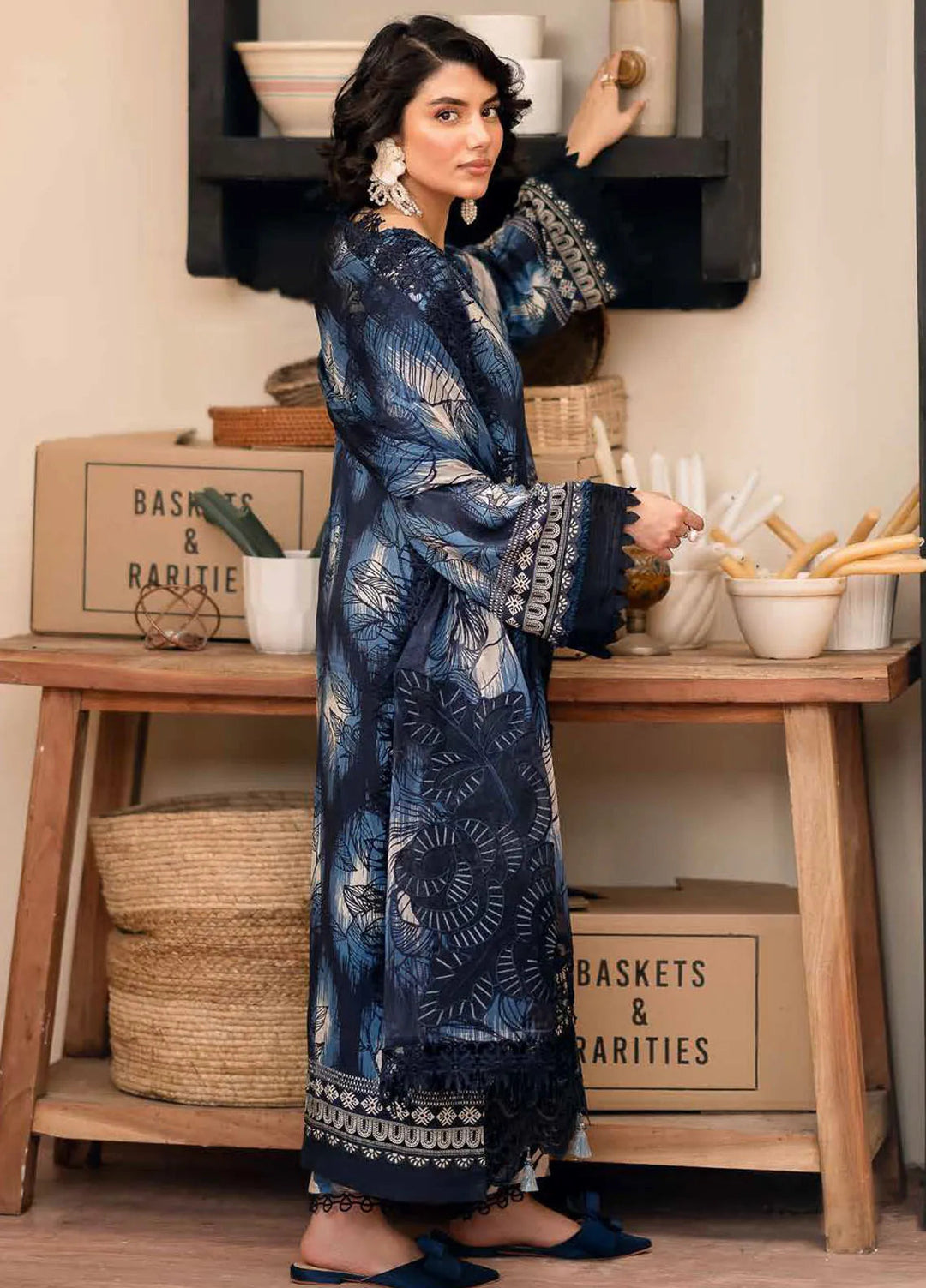 Girl Glam By Nureh Embroidered Crepe Suits Unstitched 3 Piece NU24GV GL-21 - Festive Collection