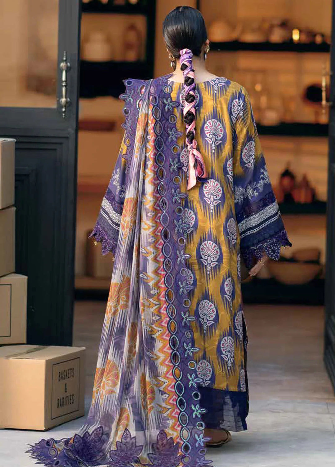 Girl Glam By Nureh Embroidered Crepe Suits Unstitched 3 Piece NU24GV GL-22 - Festive Collection