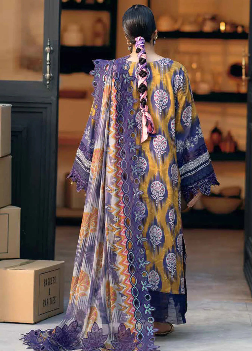 Girl Glam By Nureh Embroidered Crepe Suits Unstitched 3 Piece NU24GV GL-22 - Festive Collection