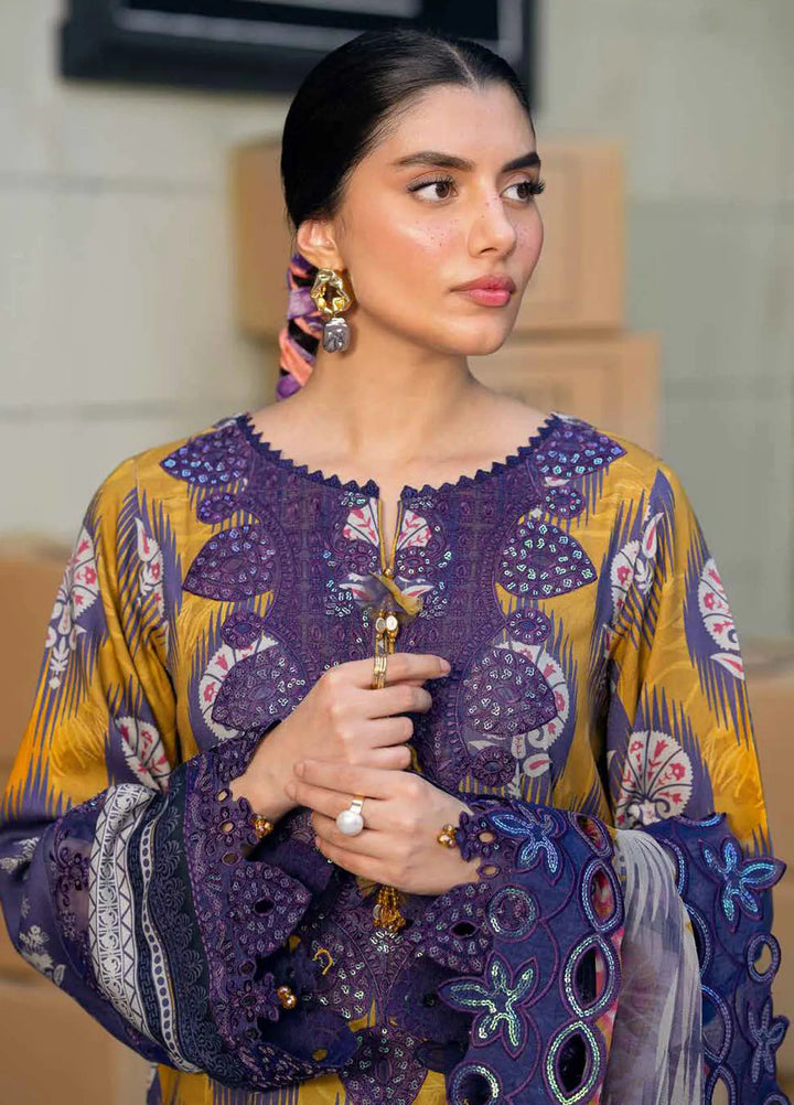 Girl Glam By Nureh Embroidered Crepe Suits Unstitched 3 Piece NU24GV GL-22 - Festive Collection