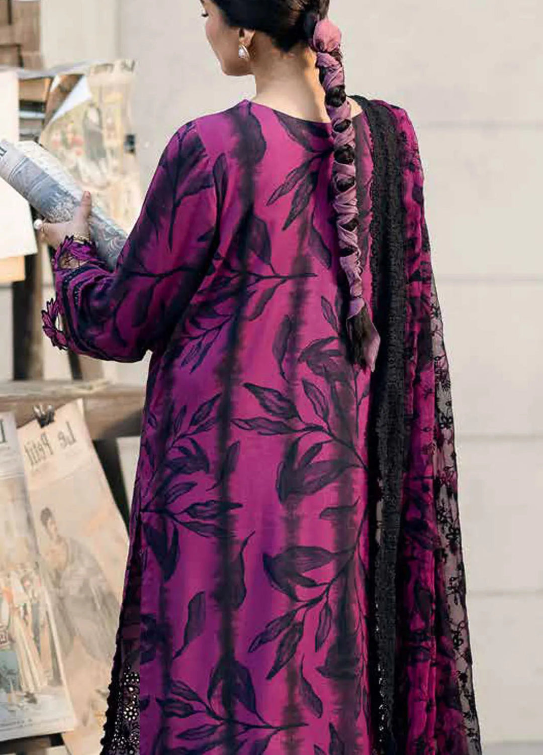 Girl Glam By Nureh Embroidered Crepe Suits Unstitched 3 Piece NU24GV GL-23 - Festive Collection