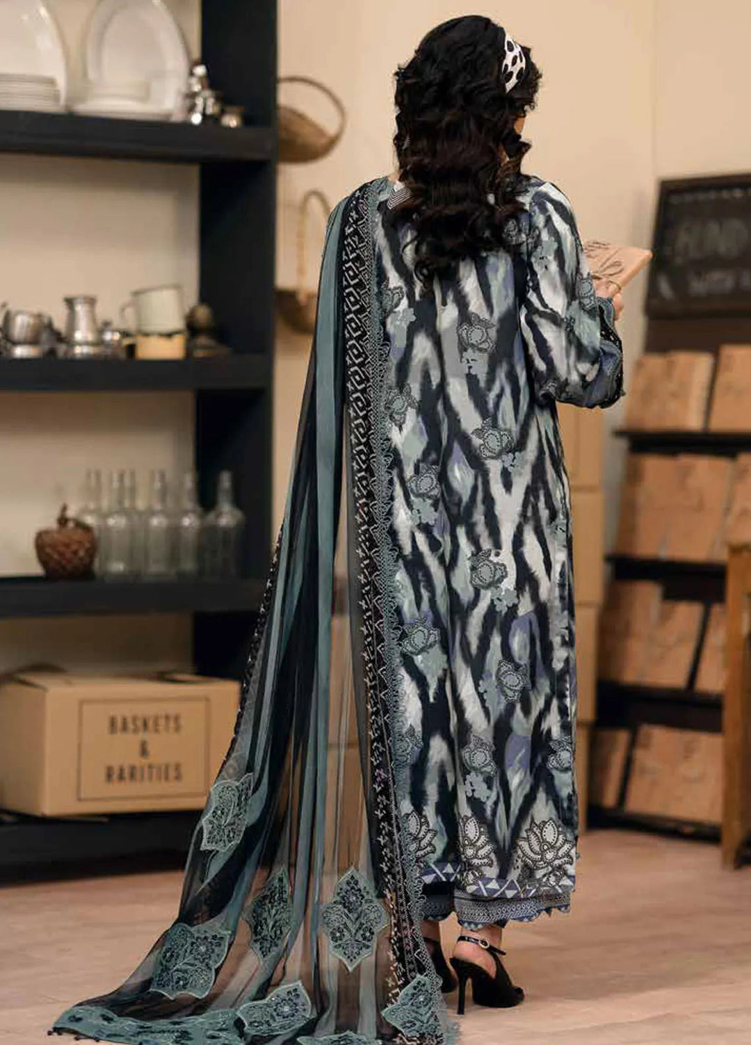 Girl Glam By Nureh Embroidered Crepe Suits Unstitched 3 Piece NU24GV GL-24 - Festive Collection