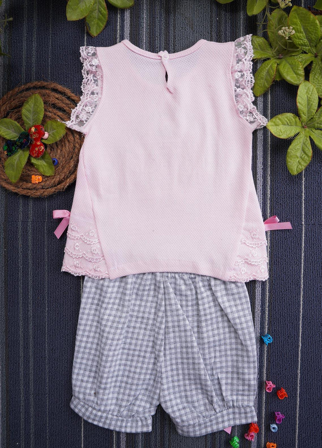 Sanaulla Exclusive Range Cotton Fancy Suits for Girls -  128202 Light Pink