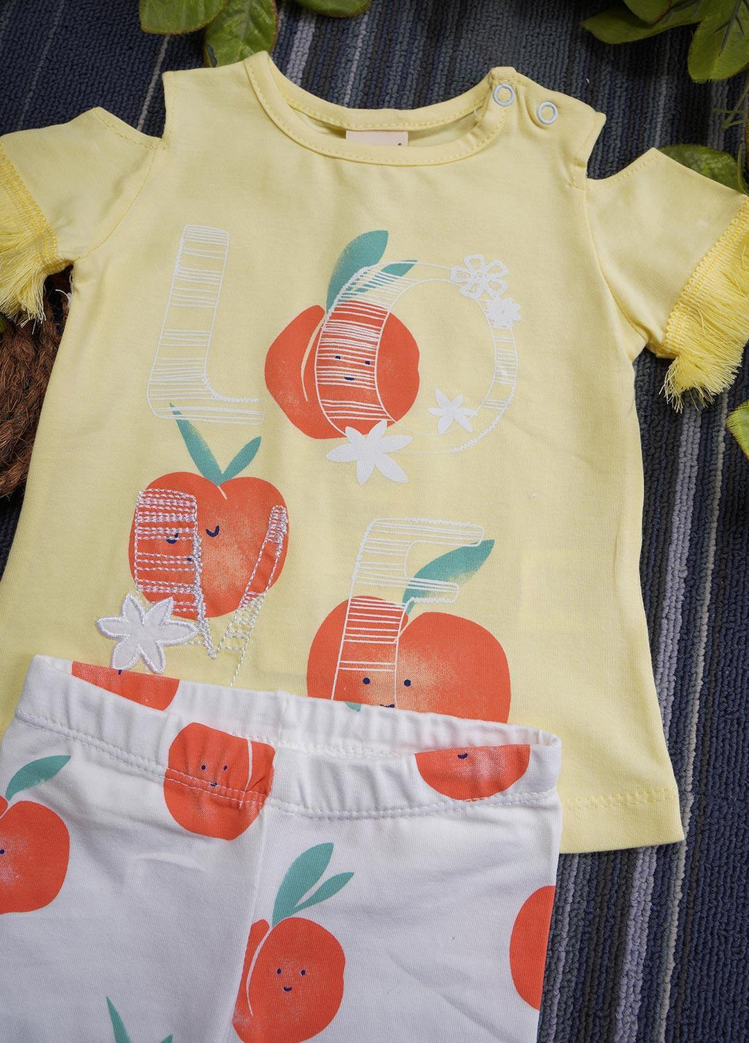 Sanaulla Exclusive Range Cotton Fancy Suits for Girls -  130554 Lemon